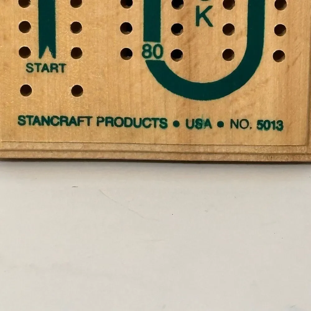 Vintage Continuous Track Cribbage Board by Hoyle